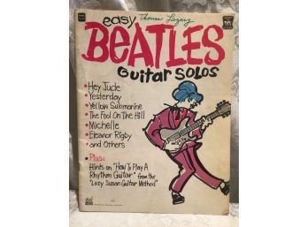 Beatles Guitar Solos Music Book
