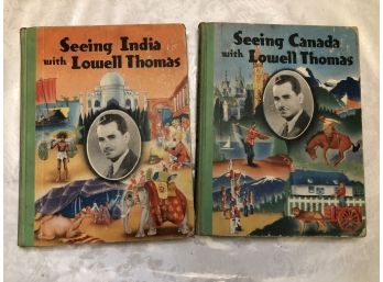 Vintage BOOKS 1936 Seeing India & Canada With Lowell Thomas, SHIPPABLE