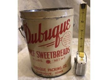 Vintage Advertisement Tin Bucket