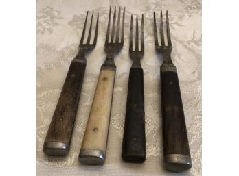 4 Civil War Forks - 1860