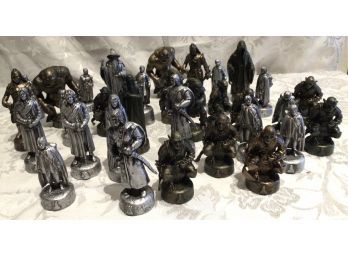 Lord Of The Rings Chess Pieces - Lot Of 32 Pieces