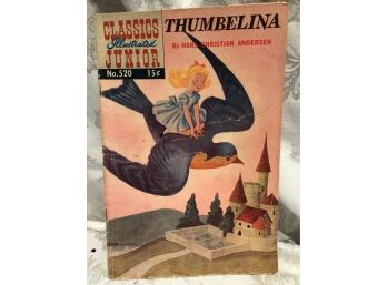 Antique - Classic Illustrated Junior Nursery Rhyme Comic Book - Thumbelina