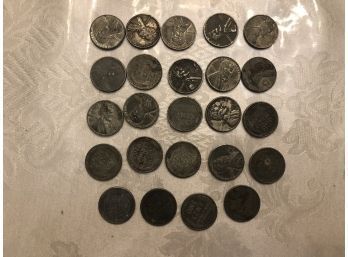 Coins - 24 Steel C1943 US Pennies - Shippable.