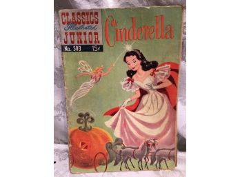 Antique - Classic Illustrated Junior Nursery Rhyme Comic Book - Cinderella