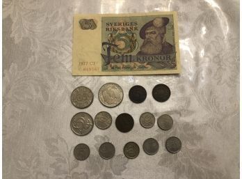 Vintage Coins & Paper Money - Sweden And Netherlands - Shippable.