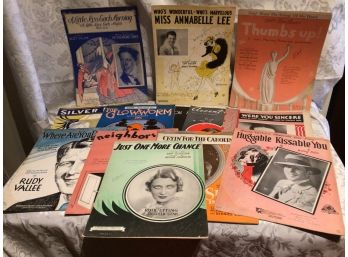 Antique Song Books - Lot Of 12