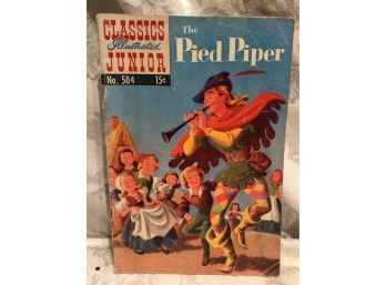 Antique - Classic Illustrated Junior Nursery Rhyme Comic Book - The Pied Piper