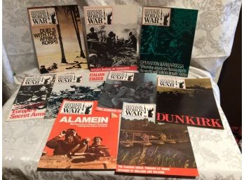 WWII Vintage Magazines Lot Of 9 - History Of The Second World War