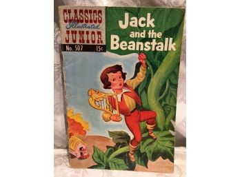 Antique - Classic Illustrated Junior Nursery Rhyme Comic Book - Jack And The Beanstalk