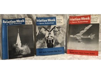 Vintage Magazines - Aviation Week - 1960 - Lot Of 3