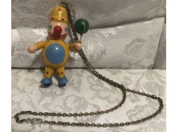 Clown Pendant Necklace