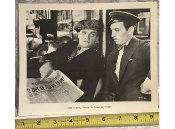 Vintage Print - Jim Cagney, George E. Stone In Taxi