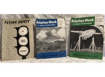 Vintage Magazines - Aviation Week And Flying Safety - 1960 - Lot Of 3