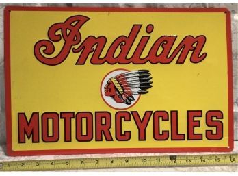 Indian Motorcycles Metal Sign