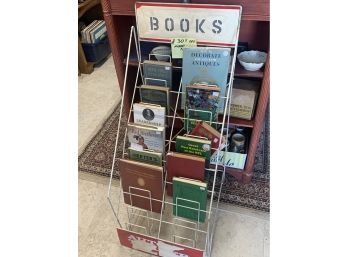 Vintage Old Wire Display Rack For Books Or Comics (Books Not Included)