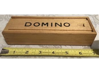 Wood Domino Box, Empty