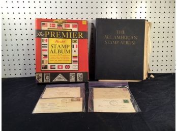 Two Stamp Books - Includes Stamp Album, And FDC Book, With Covers And Stamp Content.
