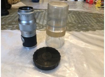 Vintage Camera Lens & Container - Leitz - High End German Lens!