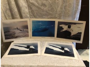 5 General Dynamics Submarine Photographs
