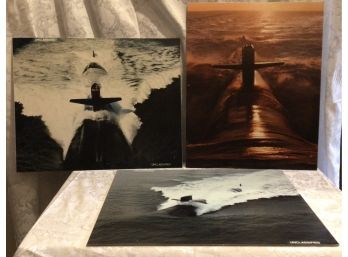 3 Unclassified Submarine - Prints On Foam Board