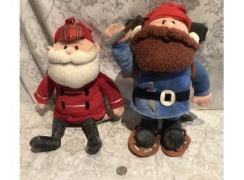 Santa And Yukon Cornelius Stuffed Toys