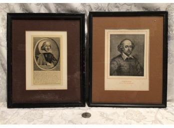 Two Framed Book Leafs - Shakespeare