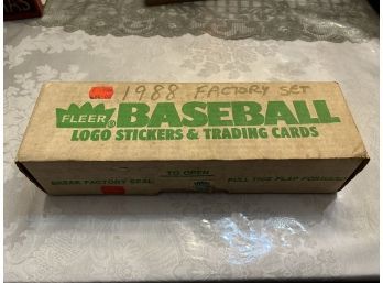 1988 Fleer Factory Set Baseball Cards & Logo Stickers In Original Box SHIPPABLE