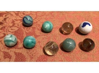 9 Antique Marbles