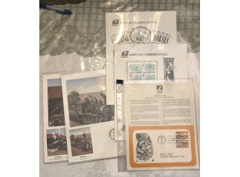 US STAMPS - FDC Fishing Flies C1991, American Commemoratives C1994-95, FDC Railroads - SHIPPABLE
