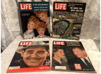 4 Life Magazines - May 17, 1963 - January 13, 1961 - January 12, 1962 - January 5, 1962