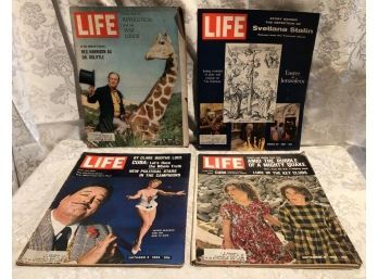 4 Life Magazines - October 5, 1962 - September 21, 1962 - March 24, 1967 - September 30, 1966