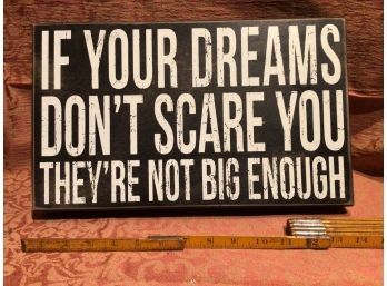 Statement Wall Art - If Your Dreams Don't Scare You Theyre Not Big Enough
