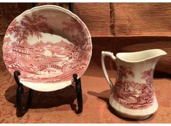 Bowl And Pitcher - Alfred Meakin - Staffordshire, England