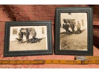 Two Vintage Hunting Trapping Photographs