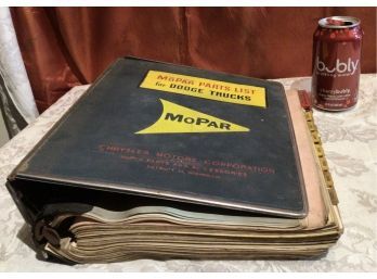 Vintage 1960s MOPAR Parts List Book For Dodge Trucks - Back Of Cover Missing - See Last Photo