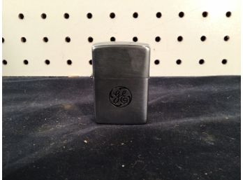 GE Engraved Zippo Lighter Great Condition