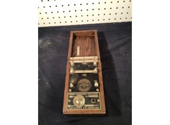 Phase Sequence Indicator In Box, Antique, Made In Hartford CT. States Co.