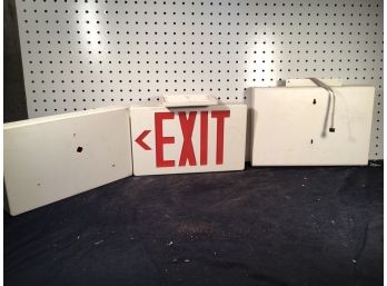 Lot Of 3 Exit Signs