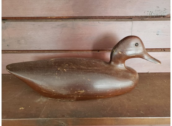 GREAT VINTAGE HAND CARVED WOODEN DUCK DECOY!