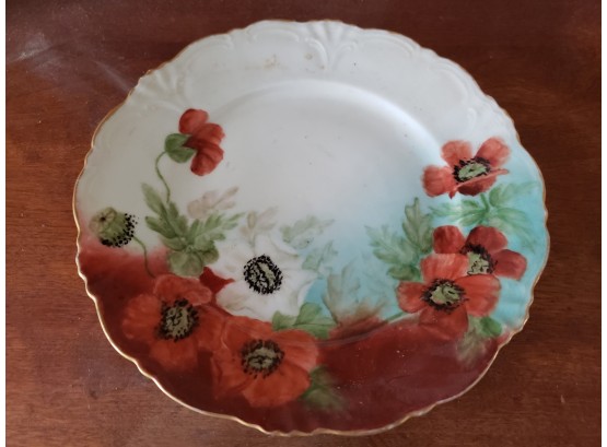 FINE ANTIQUE LIMOGES HAND-PAINTED PLATE