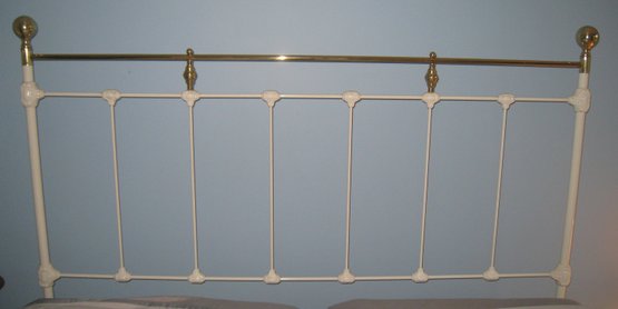 Brass And Metal Vintage King Size Headboard