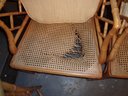 Rattan And Bamboo Table And Chair Set