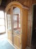 Handsome Breakfront  Hutch With Antique Hardware