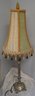 Victorian Style Lamp With Fringed Shade