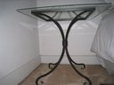 Hip To Be Square -Wrought Iron Base Table