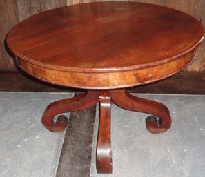 Small Round Empire Style Table Flip Top