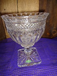 Shannon Crystal Footed Compote Bowl