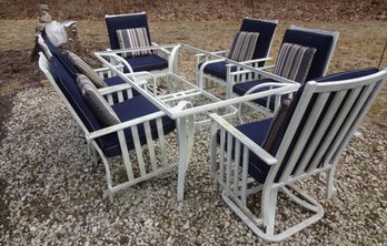 6 Patio Chairs And A Table Frame