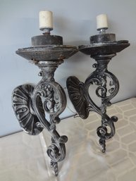 Wrought Iron Electric Sconces