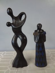 Wooden Lovers Sculpture And Mother & Child Sculpture